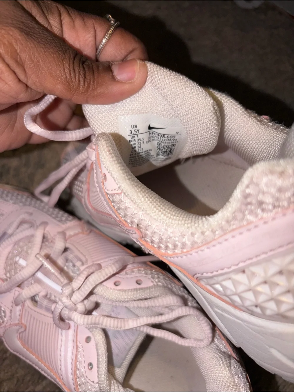 Nike Kids Pink/White Sneakers